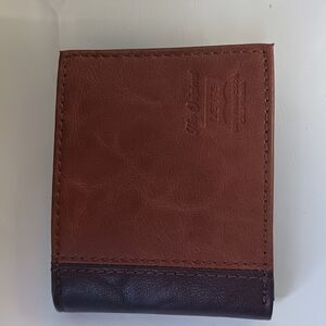 Levi's Brown and Black Leather Key & Card Holder